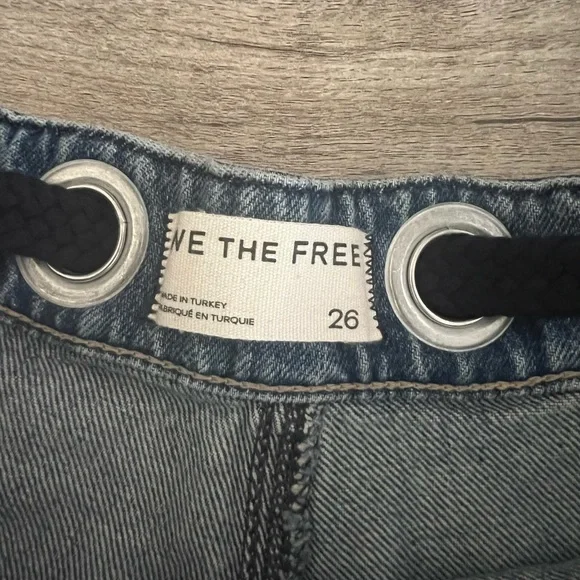 Free People Barrel Denim Shorts - Picture 3 of 4